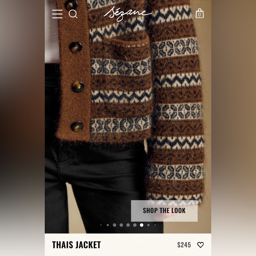 Sezane Thais Jacket Size Medium - Picture 4 of 10